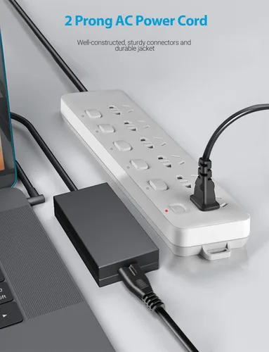 Vista 3 de Cable de alimentación de CA compatible con XboxOne S, XboxOne X, XboxSeries XS, Sony PS5 PS4 PS3 Playstation 4 Slim, PSP, PSV cable de repuesto