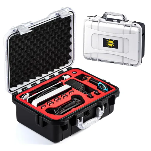 Vista 8 de DEVASO Carrying Case for Nintendo Switch/Switch OLED, Professional Deluxe Waterproof Travel Case Soft Lining Hard Case for Nintendo Switch OLED