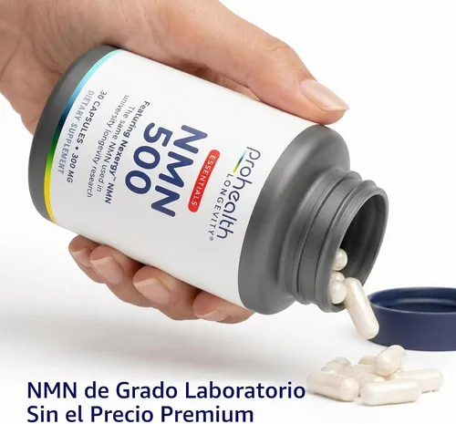 Vista 5 de ProHealth Essentials NMN 500, precursor NAD+ (500 mg, 30 cápsulas)