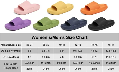 Vista 6 de YINSING Pantuflas acolchadas unisex para adultos, antideslizantes, de secado rápido, para baño, ducha, suela gruesa suave, para interiores