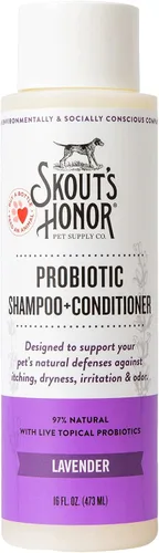 Vista 15 de SKOUT'S HONOR Champú y acondicionador probiótico para perros, SC, 16 onzas