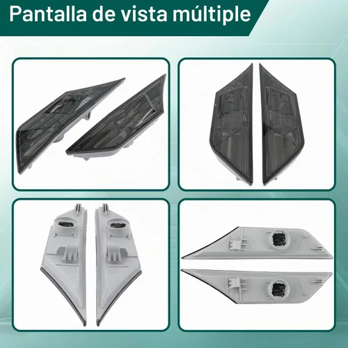 Vista 2 de AUTOKAY - Lámpara de señalización lateral con bombillas LED Compatible con Honda Civic 2016-2021-Smoke