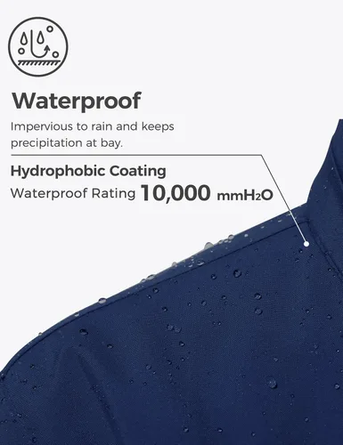 Vista 4 de Wantdo - Chaqueta de esquí impermeable para mujer, abrigo de invierno cálido y resistente al viento, abrigos de nieve