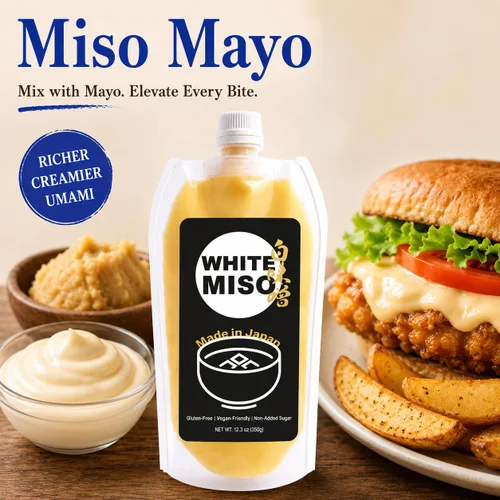 Vista 8 de Tubo de pasta de miso blanco – Shiro Miso japonés dulce, refuerzo suave de Umami para sopa, salsa, aderezo y adobo, sin gluten, fabricado en Japón