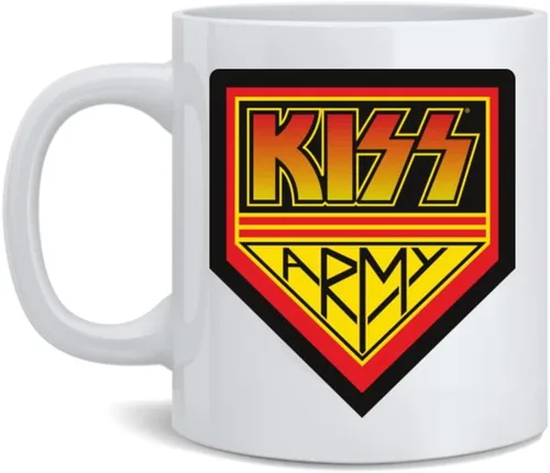 Vista 6 de Poster Foundry Kiss Band Music Demon Flames - Taza de café (12 onzas)