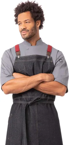 Vista 4 de Chef Works Delantal con babero unisex Berkeley Chefs