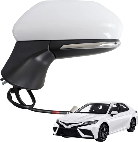 Vista 10 de Espejo lateral para Toyota Camry 2018 2019 2020 2021 2022 2023 2024 Power-6Pins, espejo izquierdo para puerta del lado del conductor, repuesto