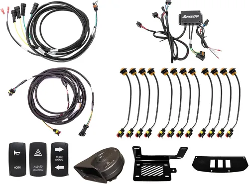 Vista 6 de SuperATV Kit de señal de giro de lujo para Can-Am Commander 2011-2020 Can-Am Commander Interruptor basculante de señal de giro montado en tablero