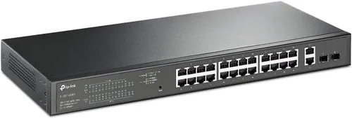 Vista 2 de TP-Link Switch Easy Smart Gigabit PoE+ de 24 puertos (TL-SG1428PE), 250W, 2 ranuras SFP, 10/100/1000 Mbps, compatible con escritorio, Linux, Unix