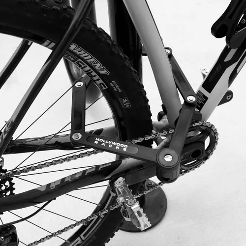 Vista 9 de Hollywood Racks Cerradura plegable antirrobo para bicicleta, negro, cerradura de llave, compacta, ligera