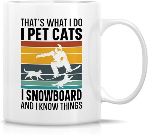 Vista 19 de Retreez - Taza Graciosa Show Me Your Kitties Amantes de Gatos, 325 ml, Tazas de Café de Cerámica, Divertidas, Sarcasmo, Sarcasticas, Regalos