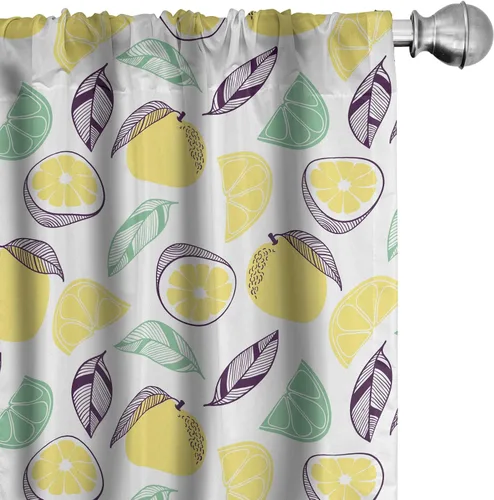 Vista 37 de Lunarable Cortinas con estampado de madera, madera natural rústica con rayas, patrón abstracto ovalado, tema de carpintería, tratamientos