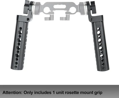 Vista 7 de NICEYRIG Rosette Mount Grip Empuñadura para rosca ARRI M6 para sistema de bloque de riel de hombro DSLR de 0.591 in
