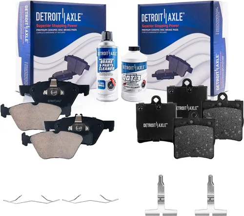 Vista 82 de Detroit Axle - Pastillas de Freno Traseras de Cerámica Izquierda Reemplazo de Pinza para Silverado Sierra Suburban 1500 Tahoe Yukon Escalade ESV EXT