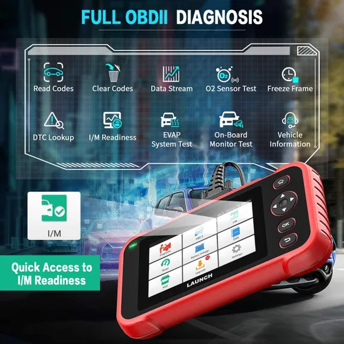 Vista 4 de LAUNCH - Escáner OBD2 CRP123i Lector de código, transmisión del motor SRS ABS herramienta de escaneo automotriz, I/M evaluación de preparación smog