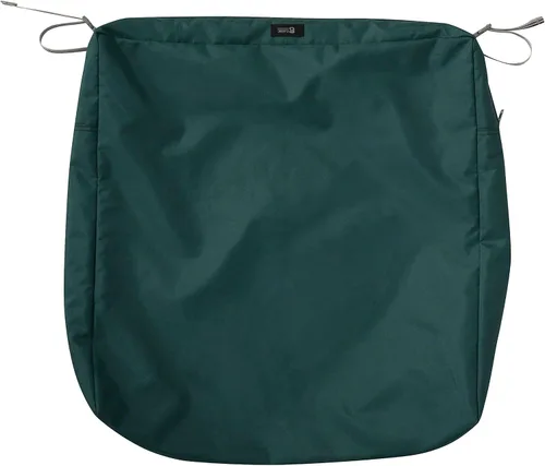 Vista 18 de Classic Accessories Ravenna - Cojín de asiento de patio resistente al agua de 21 x 19 x 5 pulgadas, verde azulado, cojín de sofá de dos plazas