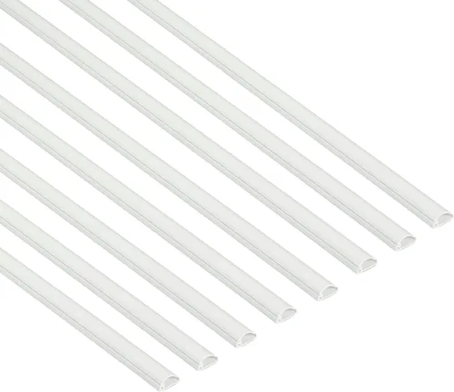 Vista 19 de D-Line Paquete de accesorios para cubierta de cable, solo para uso con longitudes de 0.78 pulgadas de ancho x 0.39 pulgadas de alto Blanco