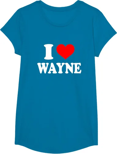 Vista 73 de Wayne - Camiseta I Heart Wayne - I Love Wayne, Negro, S