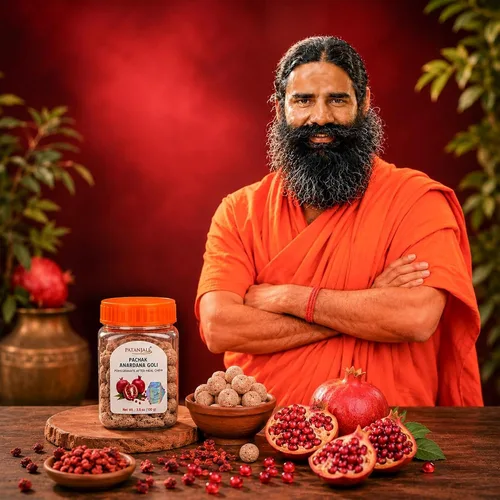 Vista 4 de Patanjali Pachak Anardana Goli Paquete de 3 (3.5 fl oz cada uno)