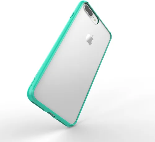 Vista 4 de Luvvitt - Funda transparente para iPhone 7 Plus y iPhone 8 Plus con dorso híbrido resistente a arañazos y defensa con absorción de golpes para Apple