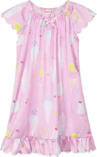 Vista 9 de JESKIDS Camisones de satén para niñas, camisón de seda, ropa de pijama