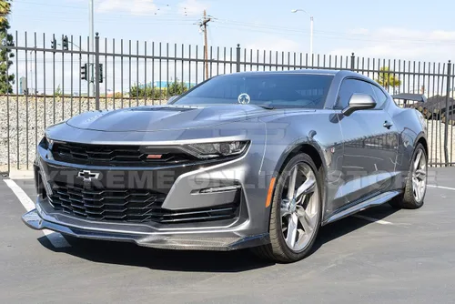 Vista 2 de Repuesto para modelos Chevrolet Camaro LT LS RS SS 2019 Kit combinado de imprimación de plástico ABS estilo ZL1, faldas laterales divisoras