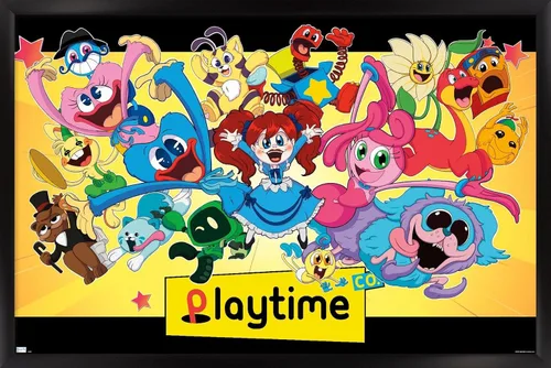 Vista 8 de Trends International Poppy Playtime - Póster de pared grupal, 14.72 x 22.37 pulgadas, versión enmarcada de madera de granero