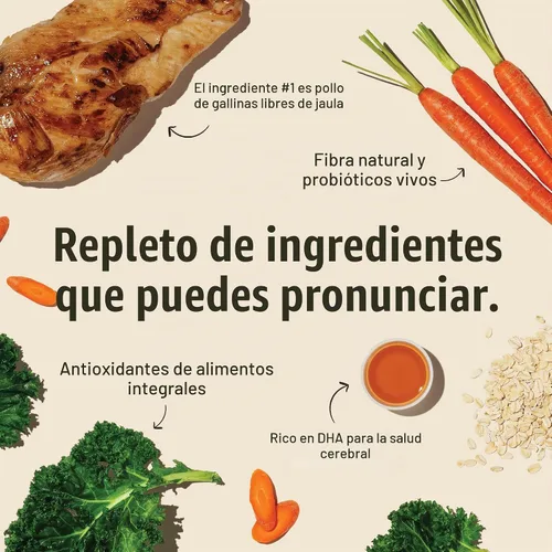 Vista 5 de The Honest Kitchen Puppy - Pollo integral y superalimentos de grano entero para cachorros, racimos de alimentos integrales hechos por veterinarios