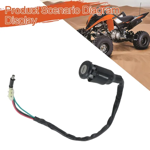 Vista 2 de labwork Interruptor de llave de encendido de repuesto para Honda TRX250 Recon TRX250EX Repuesto para 35100-HM8-000 Negro