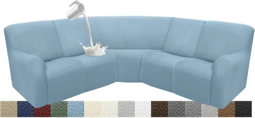 Vista 104 de Fundas impermeables de sofá reclinable modular para sofás reclinables, lavable en forma de L, para perros, fundas elásticas para sofá reclinable