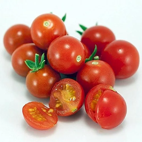 Vista 3 de Más de 30 semillas de tomate Sweetie Cherry, también conocidas como Sugar Sweetie, sin OMG, extra dulce, de gran rendimiento, indeterminado