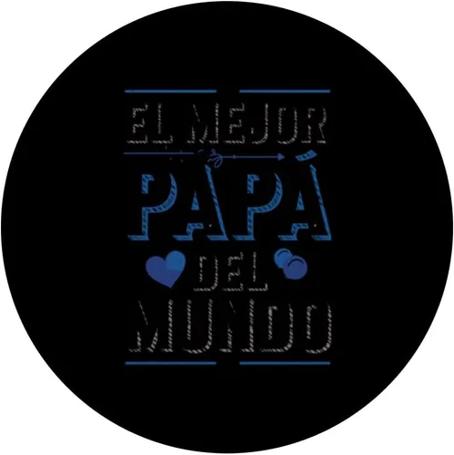 Vista 3 de El Mejor Papá Del Mundo Spanish Dad Quote PopSockets Adhesive PopGrip
