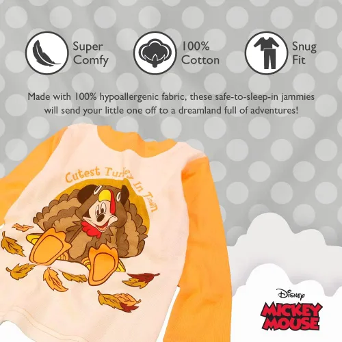 Vista 3 de Disney Conjunto de pijama de algodón ajustado de 2 piezas, suave y lindo para niños