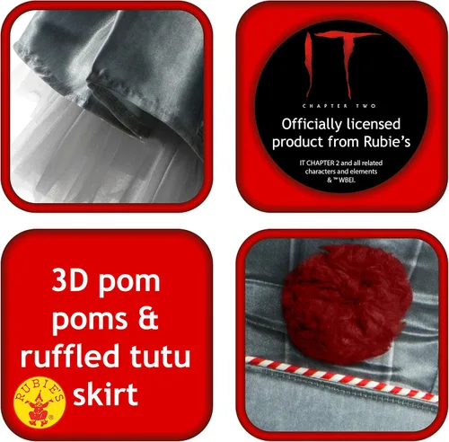 Vista 4 de Rubies IT Movie - Disfraz de Pennywise de lujo para mujer Multi