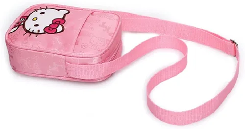 Vista 3 de Mini bolso rosa para niñas, lindos bolsos cruzados de lona