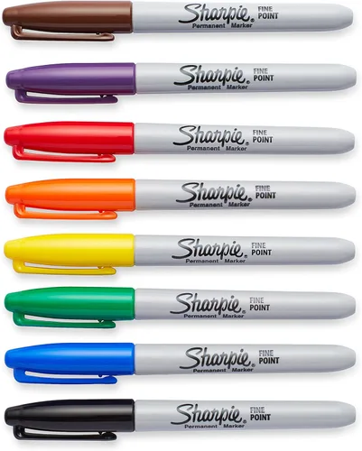 Vista 3 de Sharpie 30078 Rotuladores permanentes, punta fina, colores clásicos, 8 unidades (surtidos)