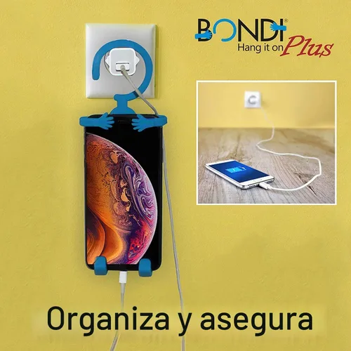 Vista 6 de Bondi Plus - Soporte y soporte flexible de silicona para teléfono, soporte ajustable para colgar en el coche, bicicleta, escritorio y viajes, se