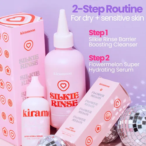 Vista 9 de Kiramoon Jabón facial Silkie Rinse Hidratante Suave Limpiador Facial para Piel Seca o Sensible – Desmaquillante Hidratante y Lavado Facial