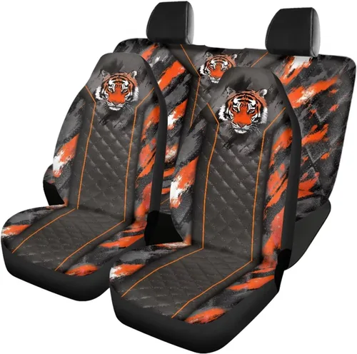 Vista 12 de Howilath 250 USA Anniversary - Juego de 4 fundas de asiento de automóvil de ajuste universal para asientos delanteros y traseros para uso en todas