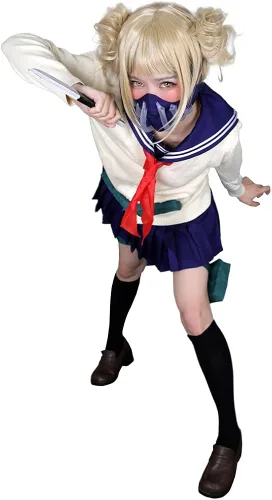 Vista 3 de miccostumes Conjunto completo de disfraz de anime JK para mujer, uniforme escolar, cosplay