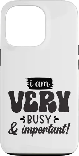 Vista 10 de Very Busy & Important Retro Groovy Text Design Case for iPhone 17