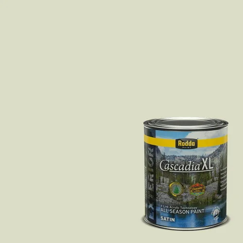Vista 143 de Rodda Paint CASCADIA XL Pintura e imprimación satinada exterior en uno, cuarto de galón, resistencia industrial