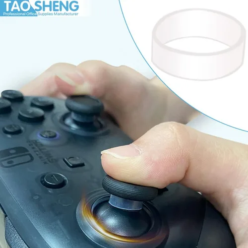 Vista 3 de 10 protectores transparentes para joystick, anillo protector de silicona transparente compatible con Steam Deck PS5 PS4 Xbox Switch Pro Game