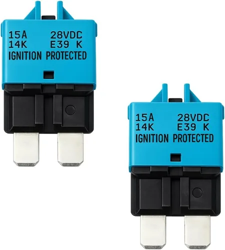 Vista 10 de Paquete de 2 fusibles de disyuntor E39 de perfil bajo 30 A, 32 V CC