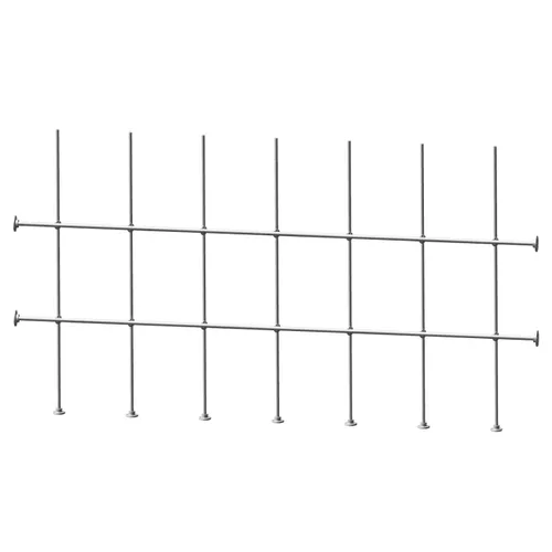 Vista 10 de Side and Bottom Lab Frame Monkey Bars Stand Kit (Aluminum, 4 Foot)