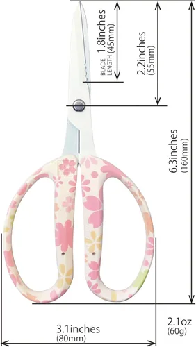 Vista 3 de CHIKAMASA CRI-360SFW, acero inoxidable con revestimiento de flúor, para arreglo floral, flores frescas, amplio uso de jardinería y cortador