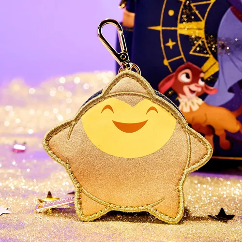 Vista 7 de Loungefly Mini mochila de terciopelo de Disney Wish, exclusiva de Tienda
