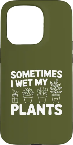 Vista 14 de iPhone 16 Funny Gardening Women Plant Parent Gift Wet My Plants Men Case