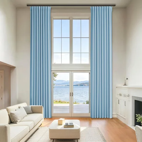 Vista 32 de Cortinas opacas de terciopelo beige para dormitorio de 52 x 72 pulgadas de largo, juego de 2 paneles - Cortinas con bloqueo de luz UV y reducción