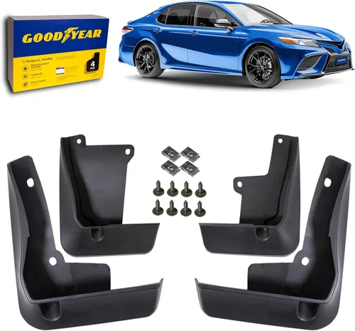 Vista 13 de Aletas antibarro Goodyear para Honda CR-V 2017-2022, par, termoplástico resistente, ajuste personalizado, fácil de instalar, durabilidad